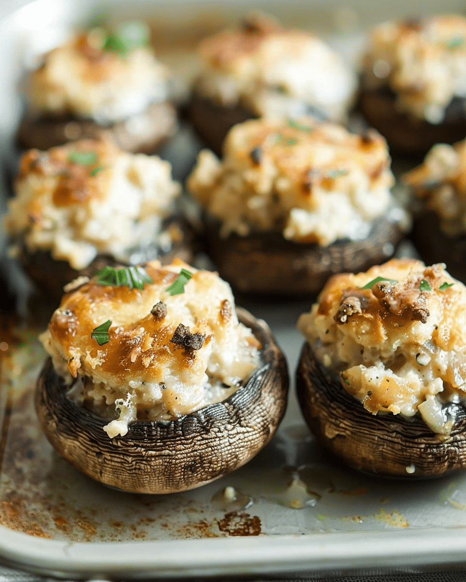 Classic Stuffed Mushrooms: Creamy, Cheesy & Vegetarian Delight